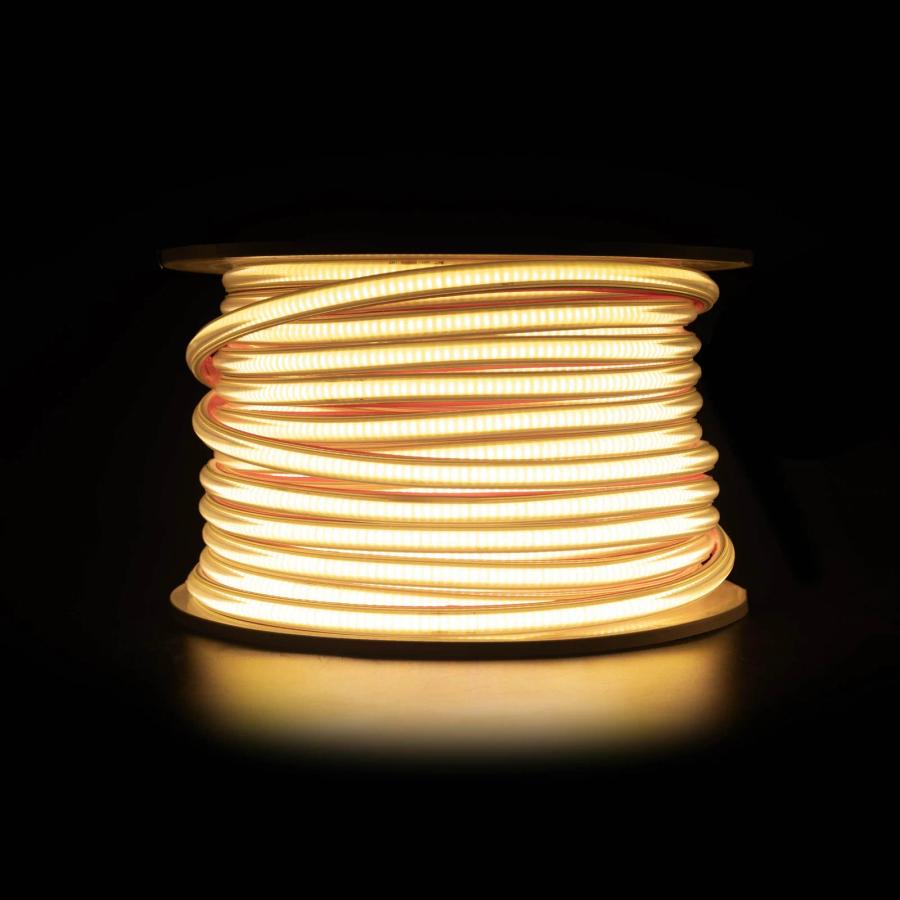 Світлодіодна LED стрічка PROLUM™ СОВ; 288 LED; IP67; 220V; Series "S", Тепло-Білий, 3000К