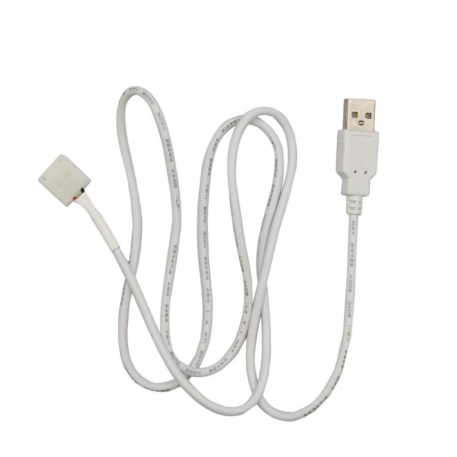 Кабель USB 2.0 Білий PROLUM™ - Конектор для стрічки 10мм (1М)