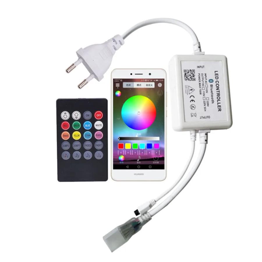 Контролер 220V NEON RGB 10х20 - AC-4 (720W; IR+Bluetooth; 20K)
