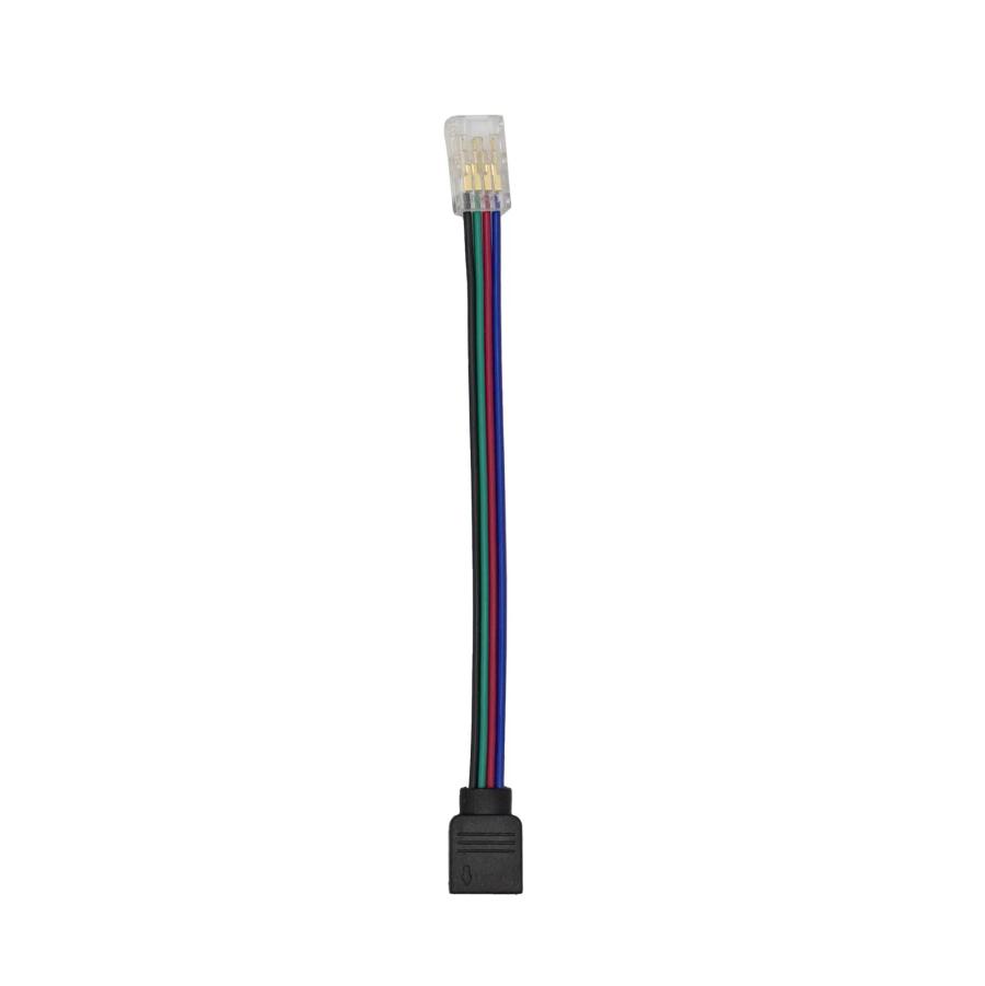 Конектор SMD5050 PROLUM™ RGB 8mm (провід 4 pin + затискач)