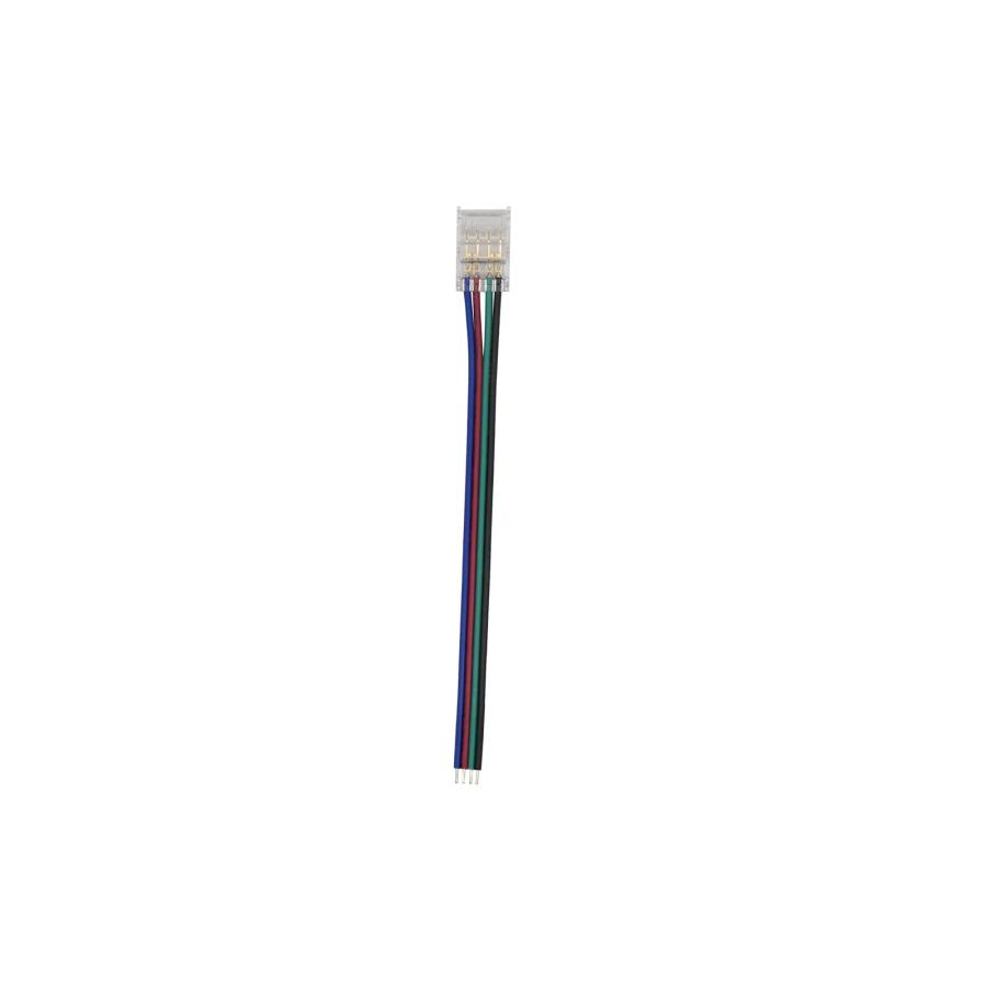 Конектор PROLUM™ для стрічки SMD SLIM, 10ММ, 4PIN, RGB, 1jack