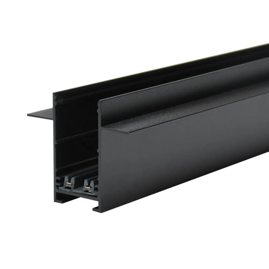 Магнітний трековий профіль PROLUM™ M25; 220V; Вбудований; P27; Чорний 2М