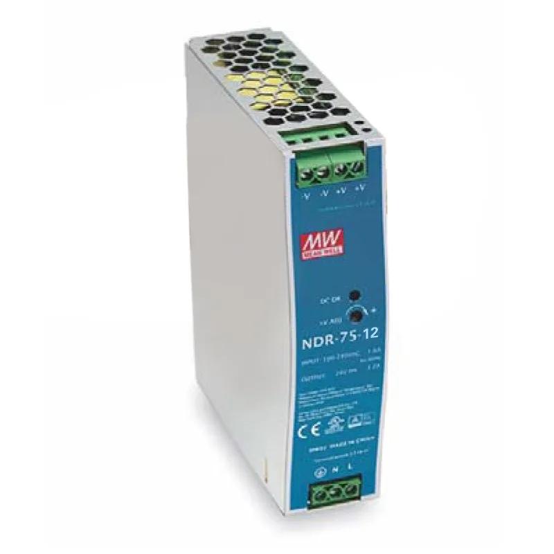 Блок живлення Mean Well на DIN-рейку NDR-75-12 (75,6W; 6,3A; 12V; IP20) Series "NDR", 92%