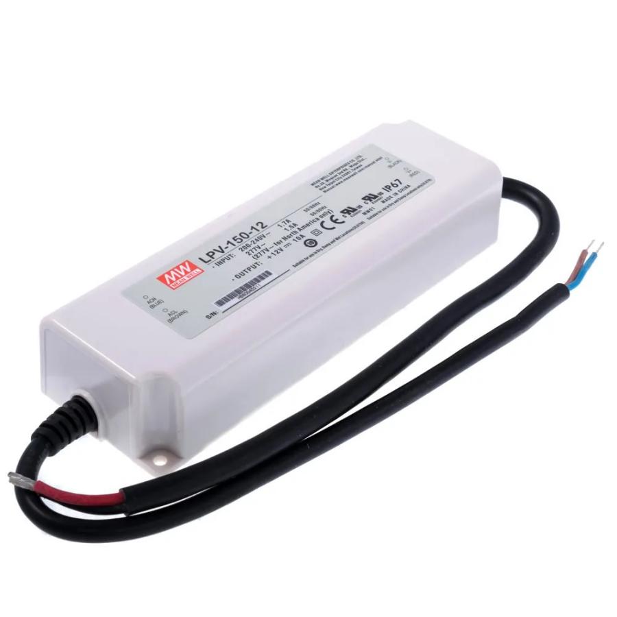 Блок живлення Mean Well LPV-150-12 (120W; 10A; 12V; IP67) Series "LPV"