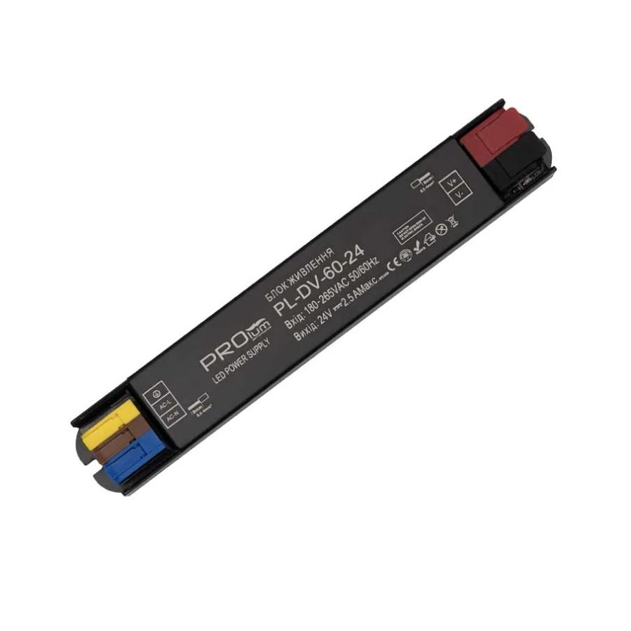 Блок живлення PROLUM™ 24V, 60W, 2.5А, Series "DV"