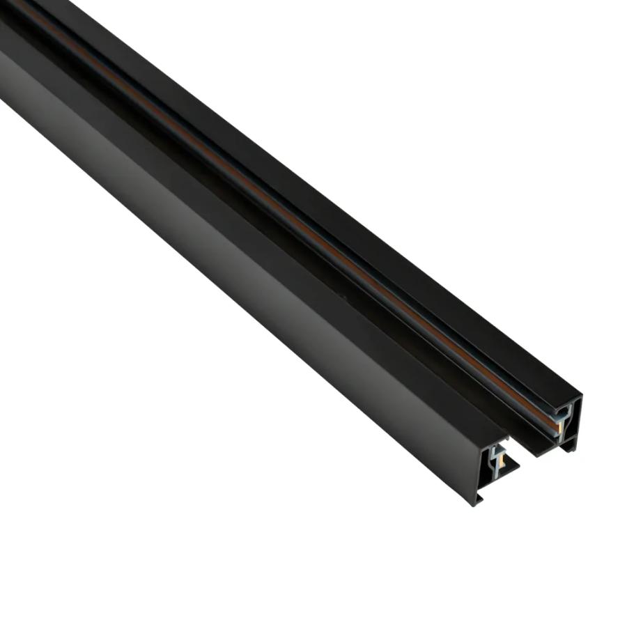 Трековий шинопровід PROLUM™ M27; 220V; Накладний \ Підвісний  - P27; Чорний 2М