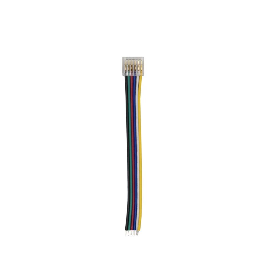 Конектор PROLUM™ для стрічки SMD SLIM, 12ММ, 6PIN, RGB+CCT, 1jack