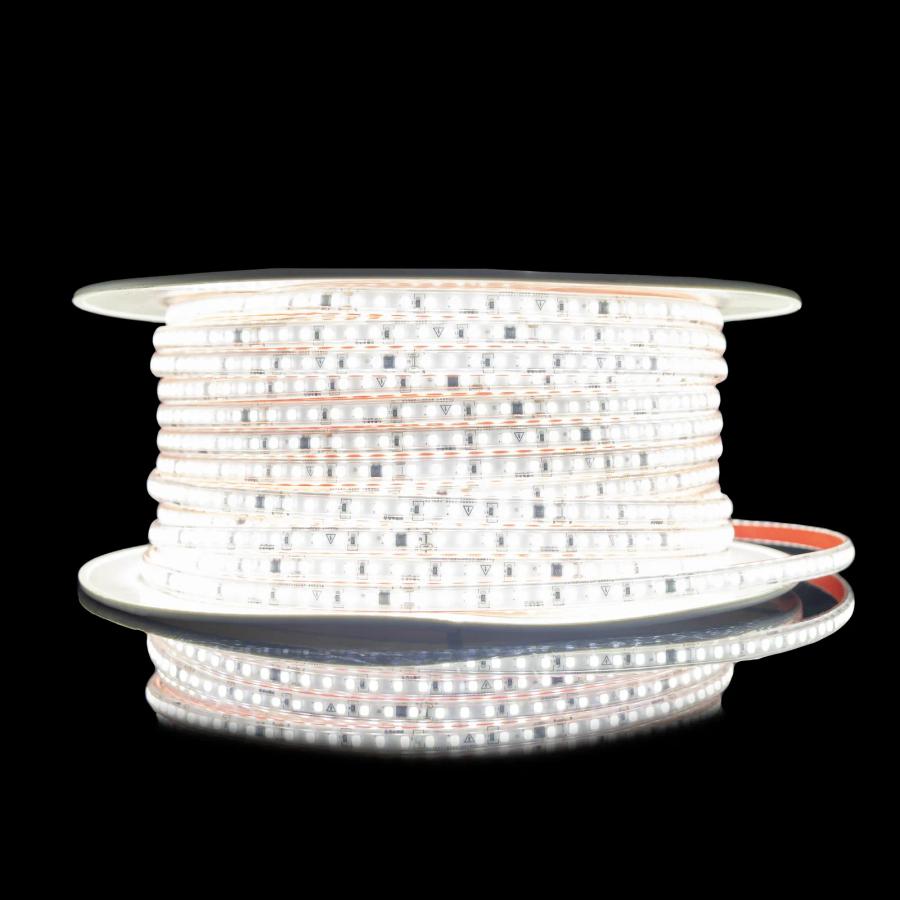 Світлодіодна LED стрічка PROLUM™ 2835\120; IP67; 220V; Series "S", Білий, 6500К
