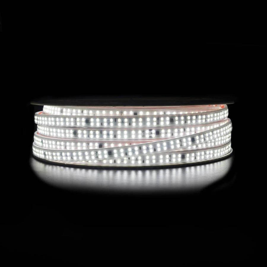 Світлодіодна LED стрічка PROLUM™ 2835\240; IP67; 220V; Series "S", Білий, 6500К