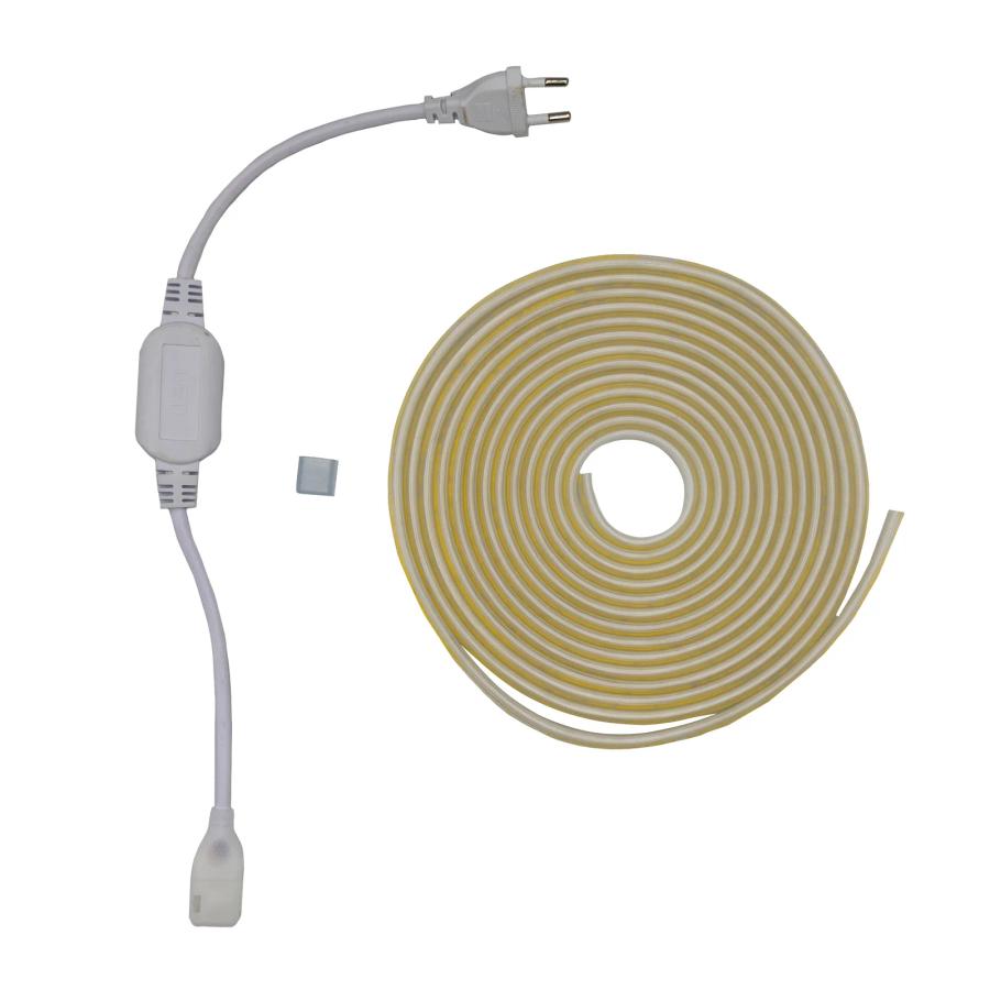 Готовий набір Світлодіодної LED стрічка СОВ PROLUM™ 220V 280 LED IP67 12 ММ Series "PRO", Білий
