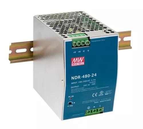 Блок живлення на DIN-рейку Mean Well NDR-480-24 480W; 20A;24V; IP20) Series "NDR"