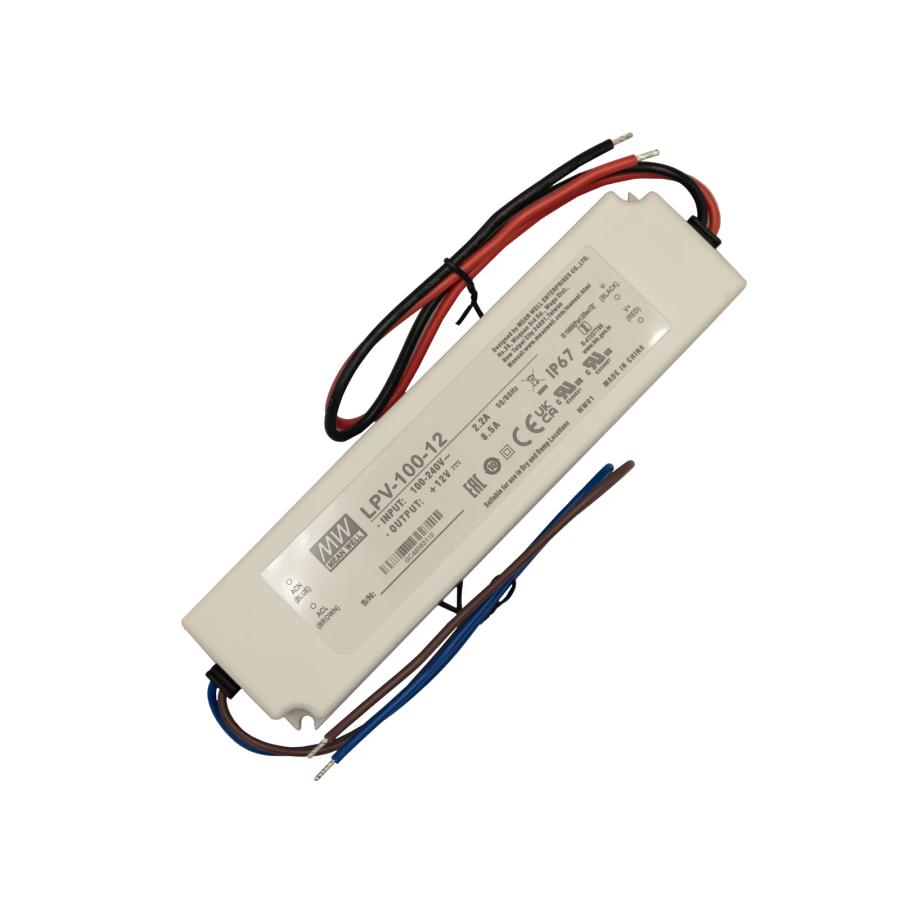 Блок живлення Mean Well LPV-100-12 (102W; 8,5A; 12V; IP67) Series "LPV"