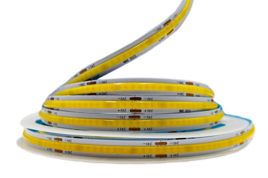 Світлодіодна LED стрічка PROLUM™ 24V; СОВ; 320; LED; IP20; Series "PRO", Тепло-Білий, 3000К
