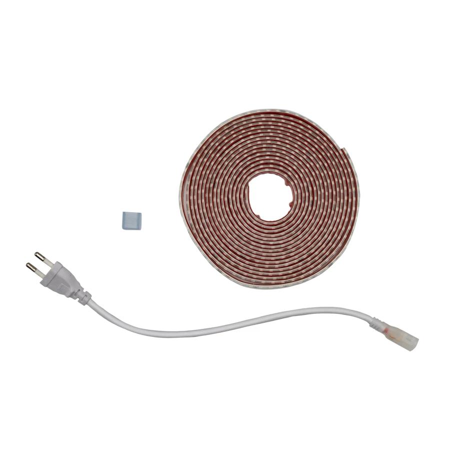 Готовий набір Світлодіодної LED стрічки PROLUM™ 220V; 2835\120; IP67; 8 ММ; Series "S", Тепло-Білий