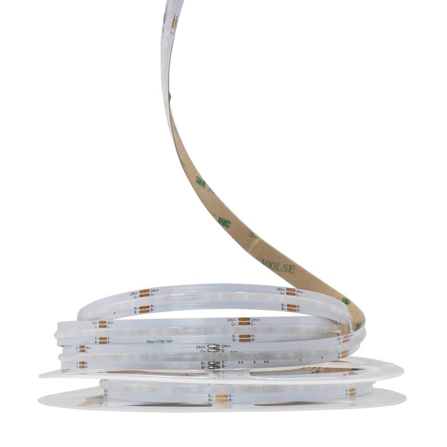 Світлодіодна LED стрічка PROLUM™ 24V; IP20; СОВ; 576LED; Series "SG", RGB