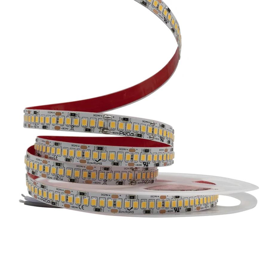 Світлодіодна LED стрічка PROLUM™ 24V; 2835\240; IP20; Series "SG", Тепло-Білий, 3000К