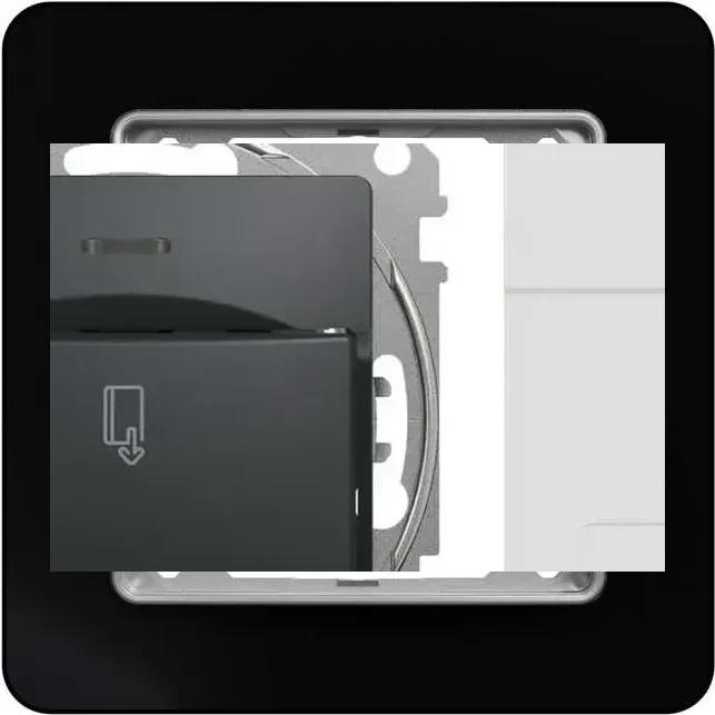 Schneider Sedna Design & Elements, чорна — вимикач 1-клавішний у зборі